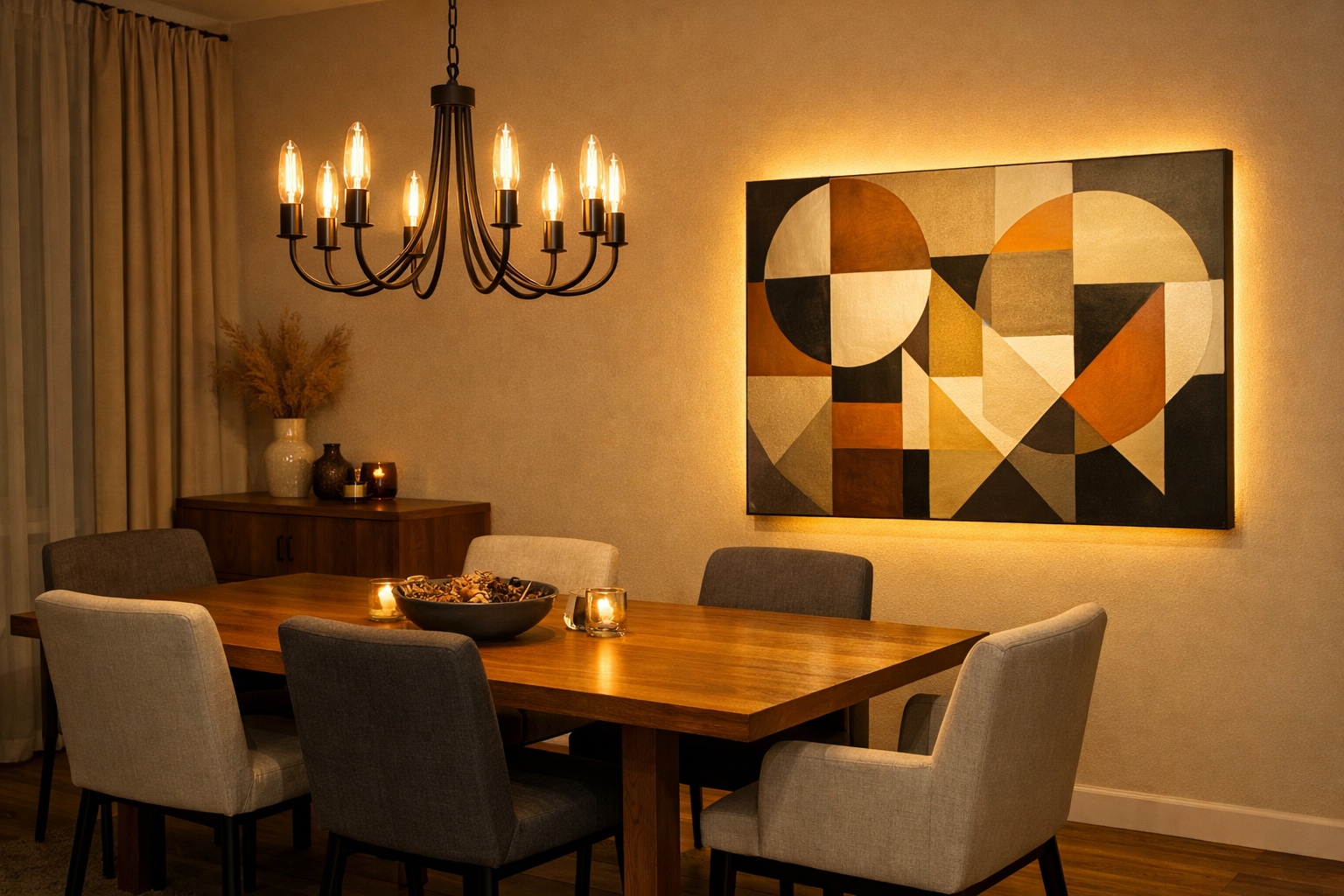 Abstract Art for Dining Room: Colors, Scale & Placement Guide